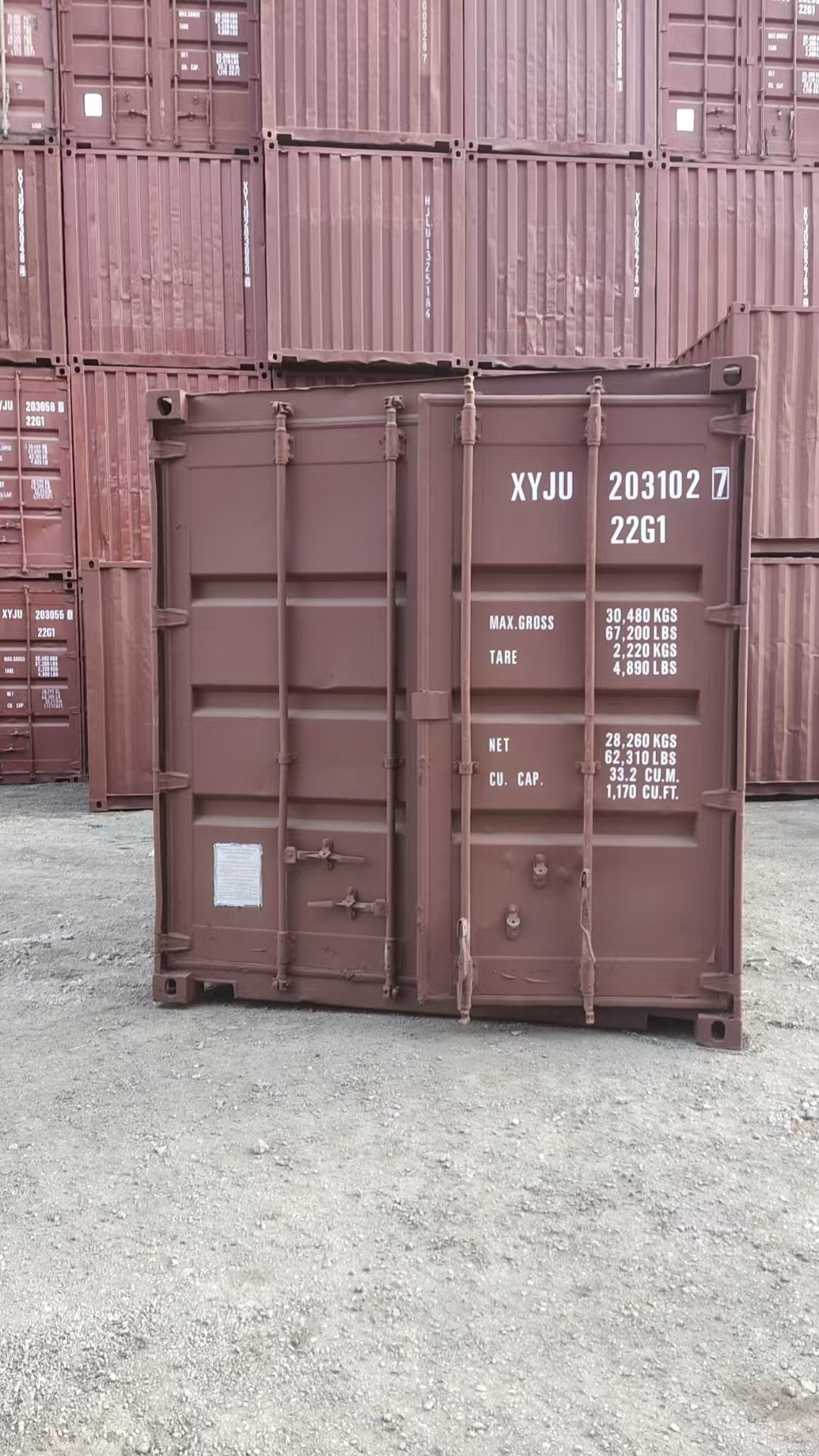 XYJU2031027 - 20' Used Container Re-furbished (BRAMPTON)