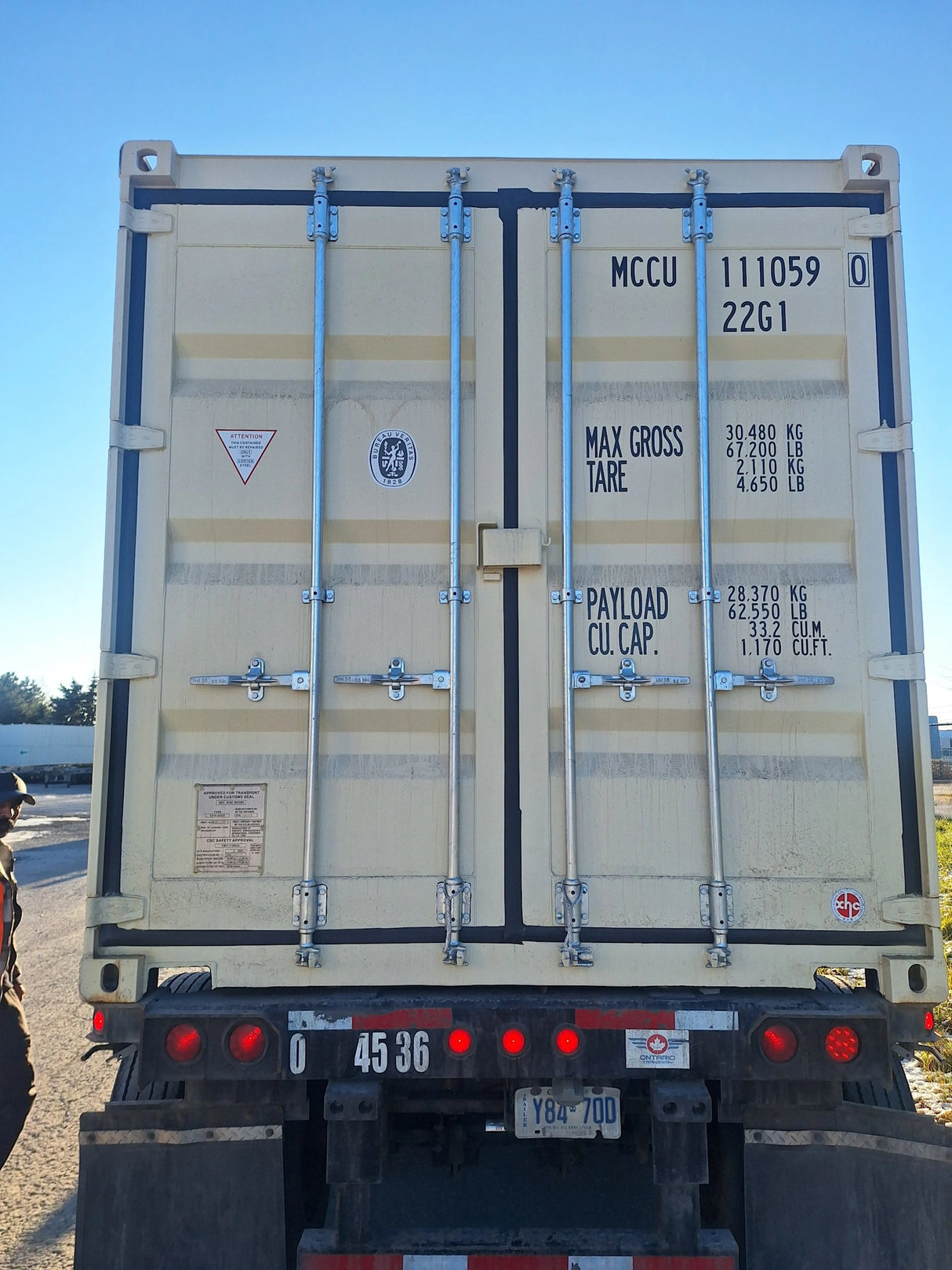 MCCU1110590- 20' New/One-Trip Shipping Container