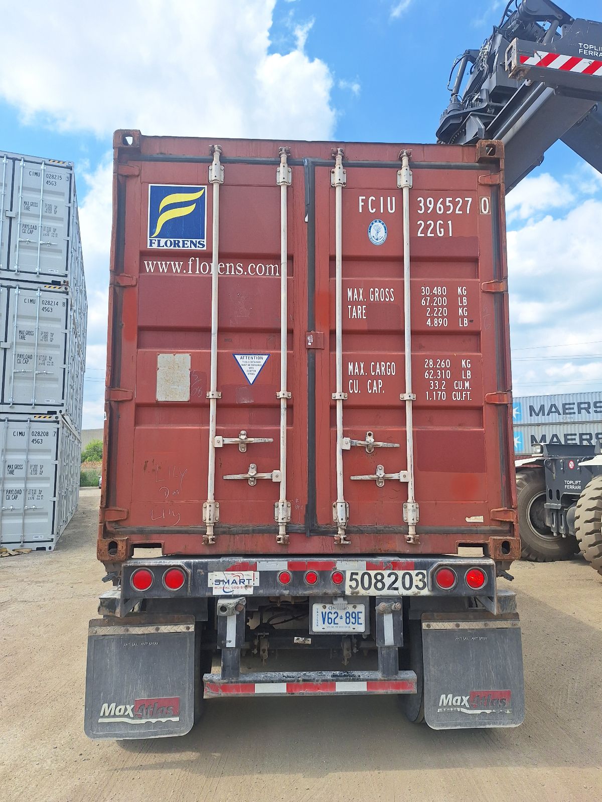 FCIU3965270- 20' Used Container (BOLTON)