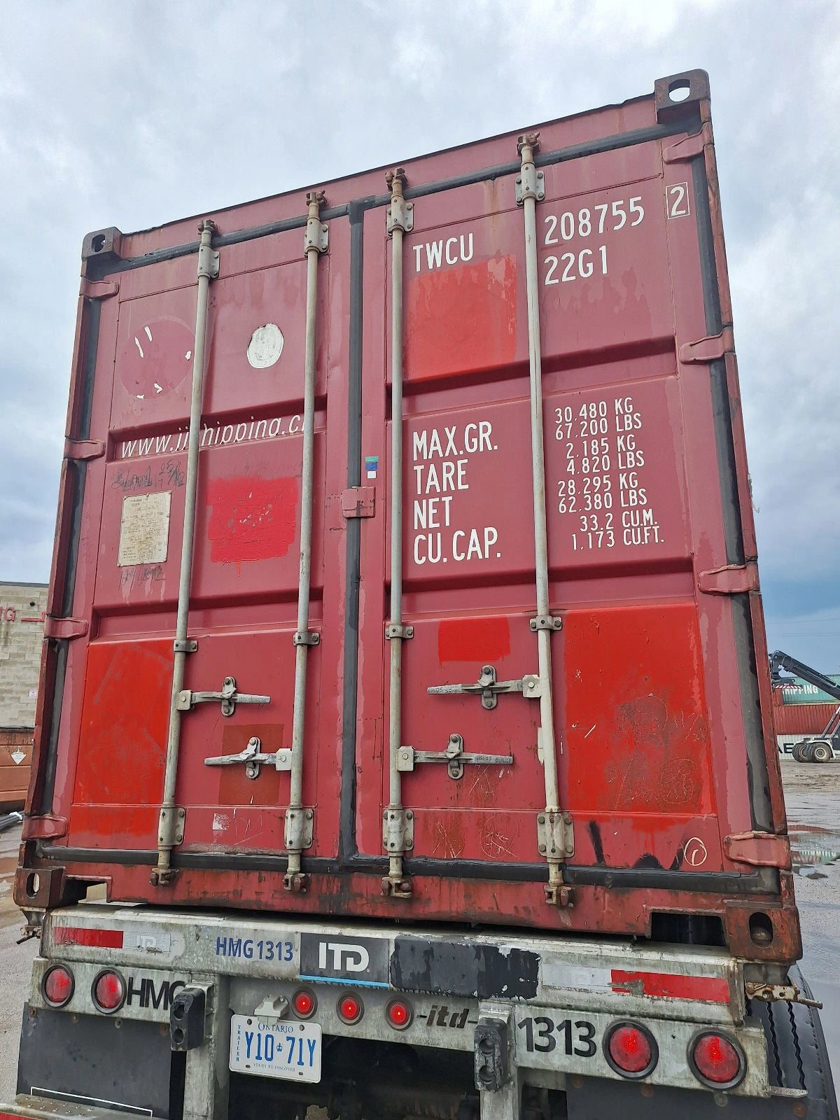 TWCU2087552 - 20' Used Container (BOLTON)