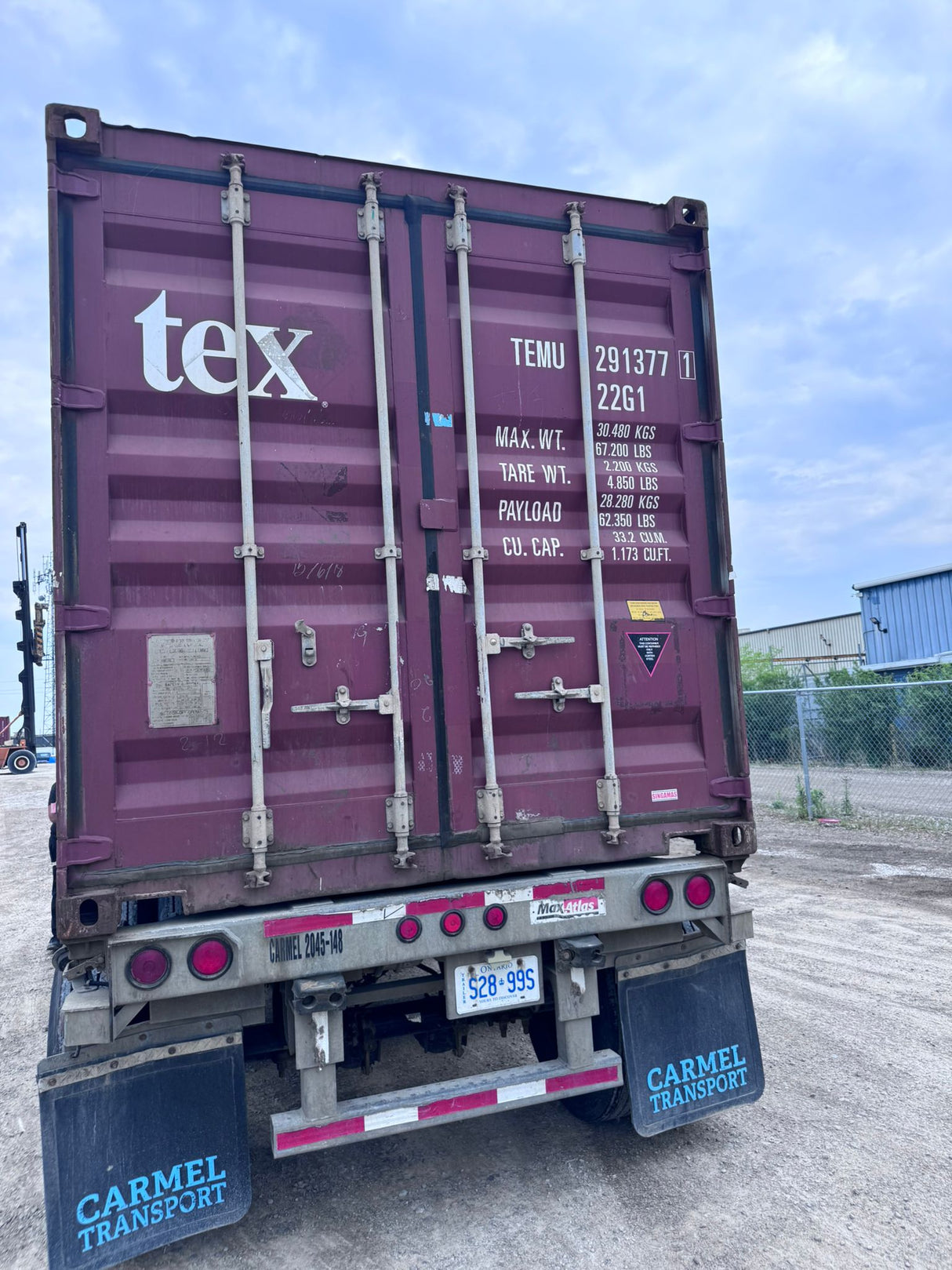 TEMU2913771 - 20' Used Container (BURLINGTON)