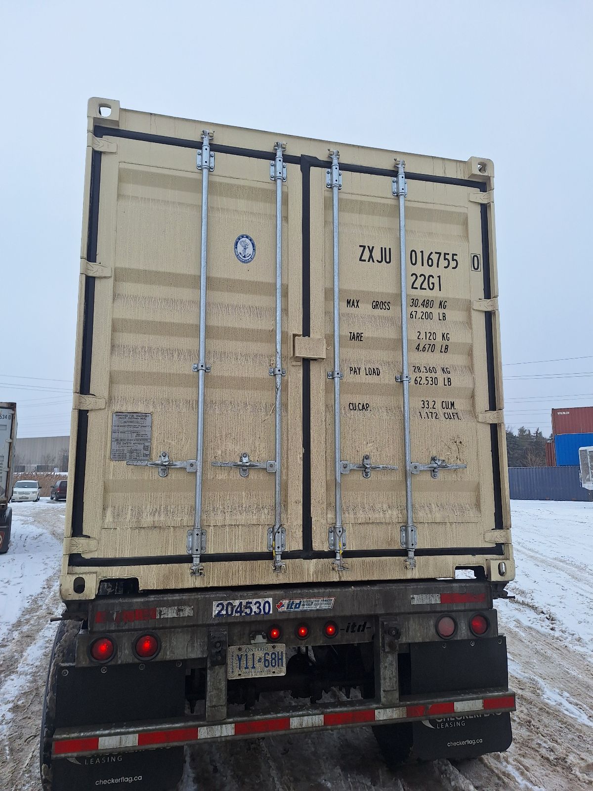 ZXJU0167550 - 20' New/One-Trip Shipping Container