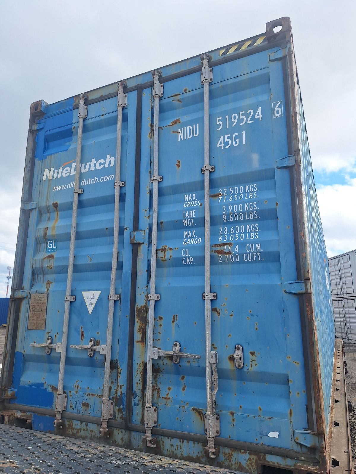 NIDU5195246 - 40' High Cube Used Shipping Container