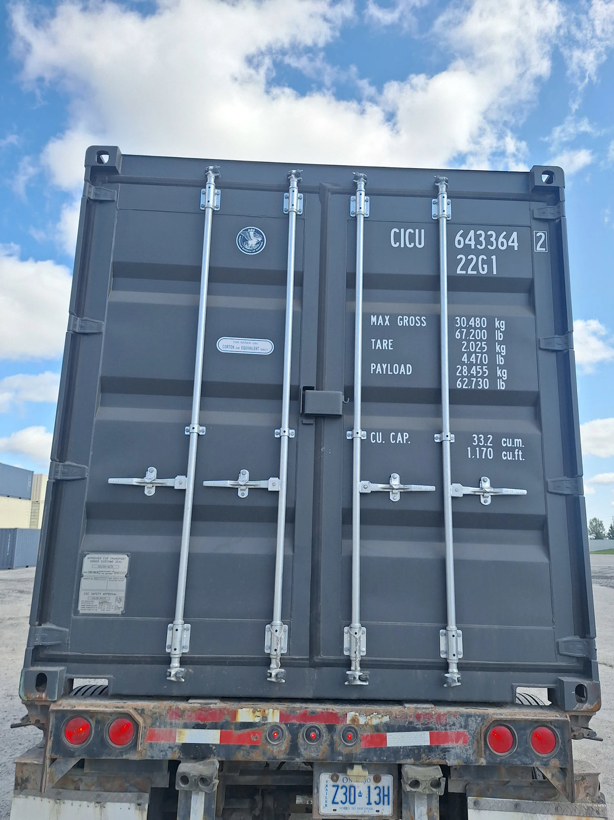 CICU6433642- 20' New/One-Trip Shipping Container
