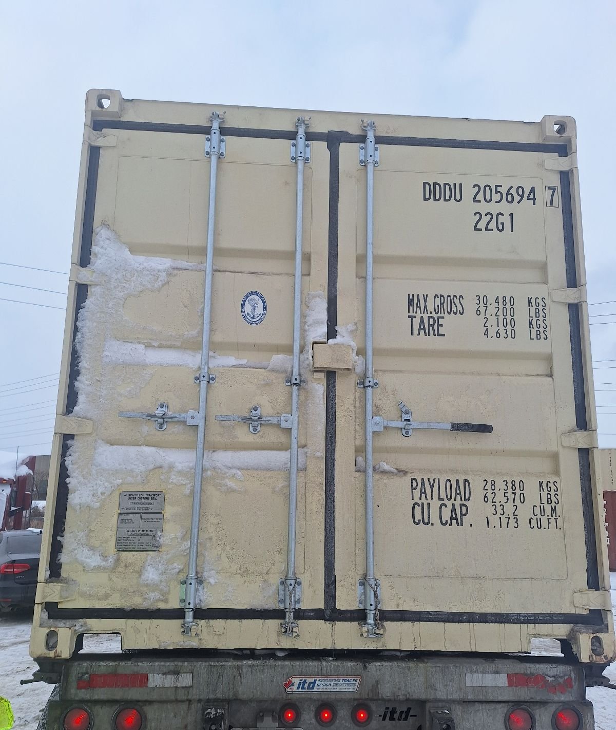 DDDU2056947 - 20' New/One-Trip Shipping Container
