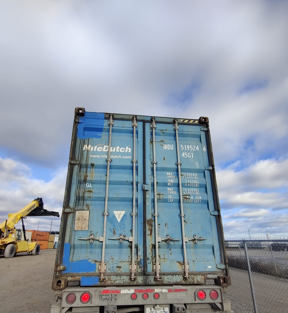 NIDU5195246 - 40' High Cube Used Container (BUR)