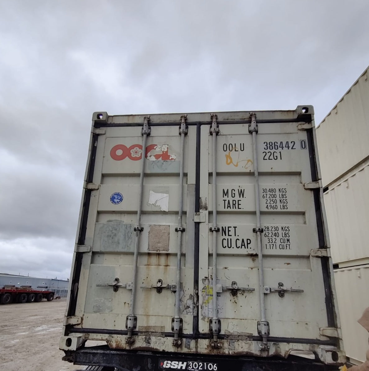 OOLU 3864420- 20' Used Shipping Container (AVAILABLE)