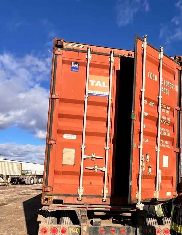 TCLU5105321 - 40' High Cube Used Shipping Container