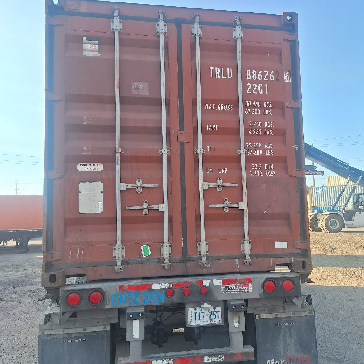 TRLU8862626 - 20' Used Shipping Container (OTTAWA) – Supernova Containers