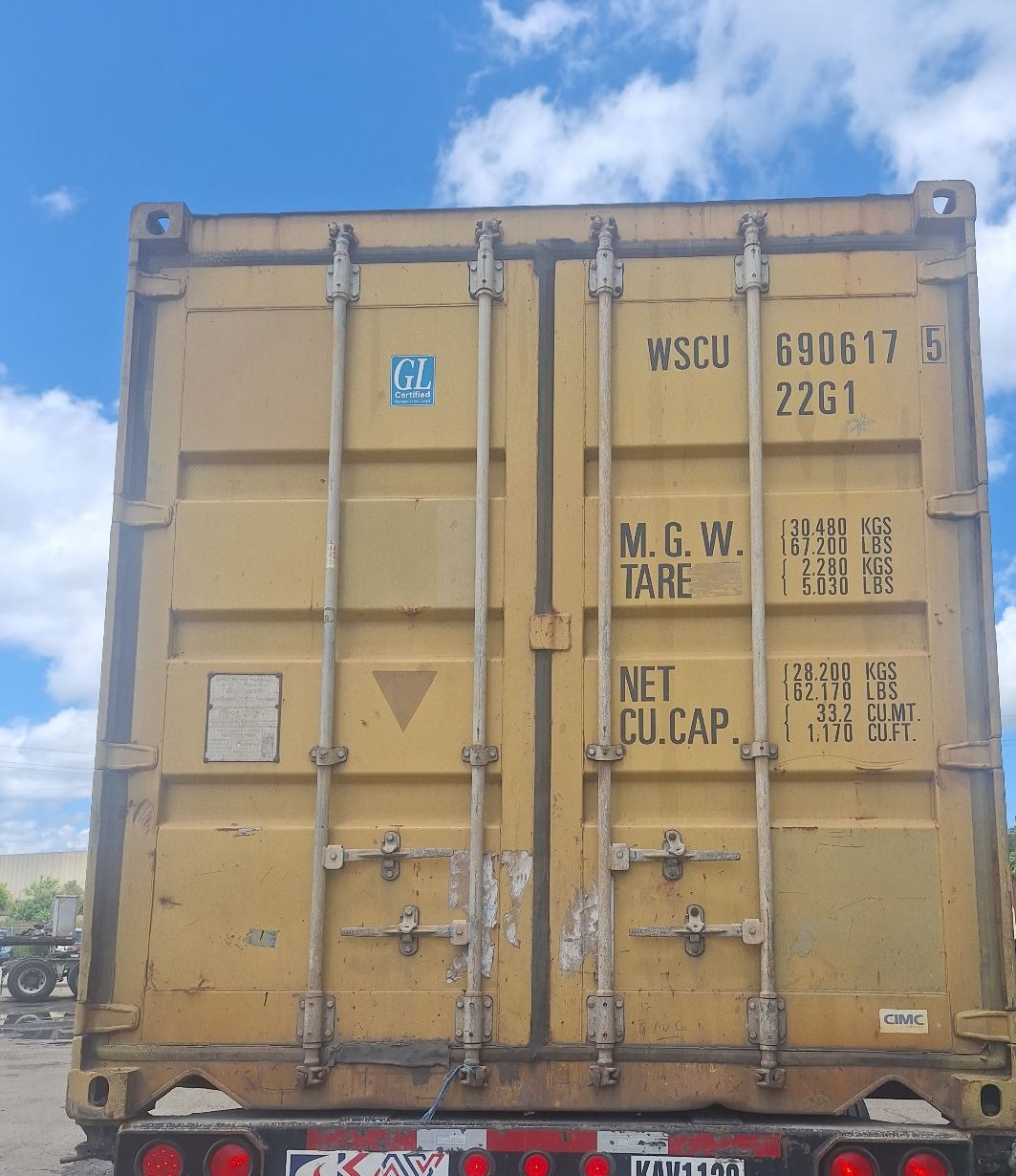 20' Standard Used (Cargo Worthy) (Wholesale)