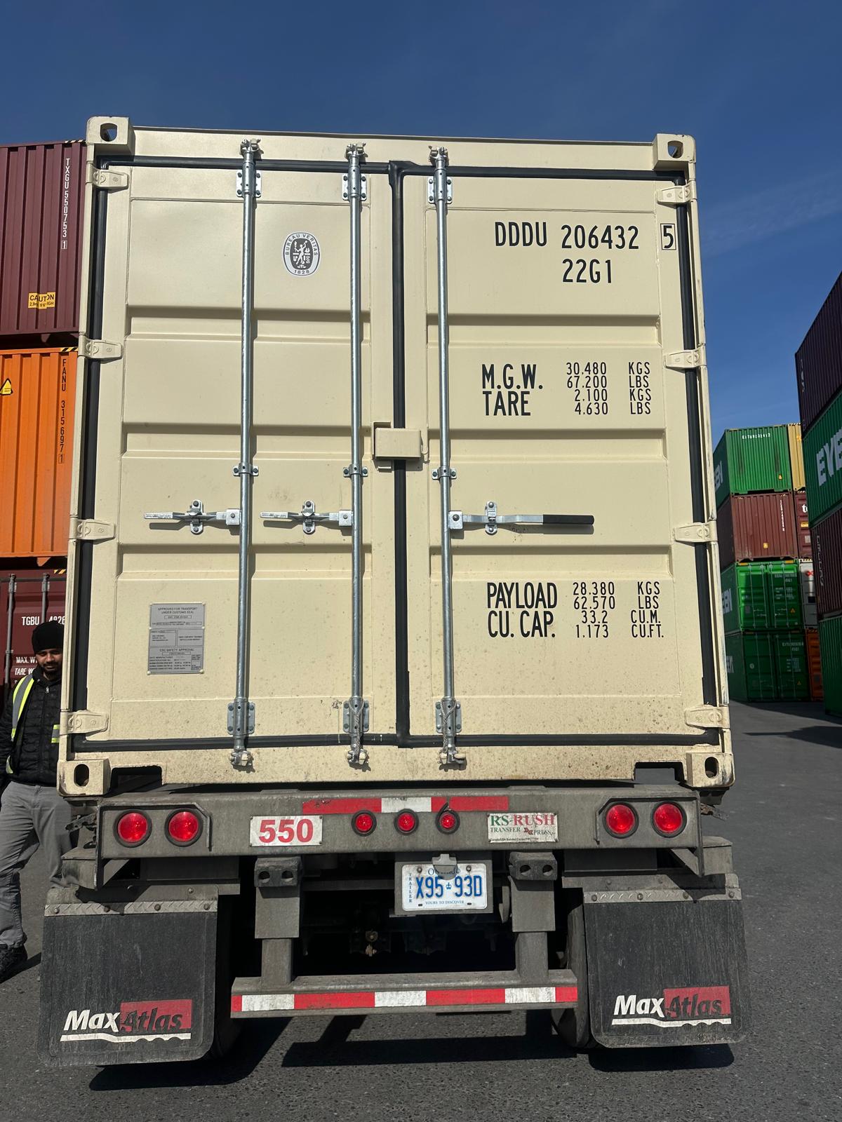 DDDU2064325 - 20' New/One-Trip Shipping Container