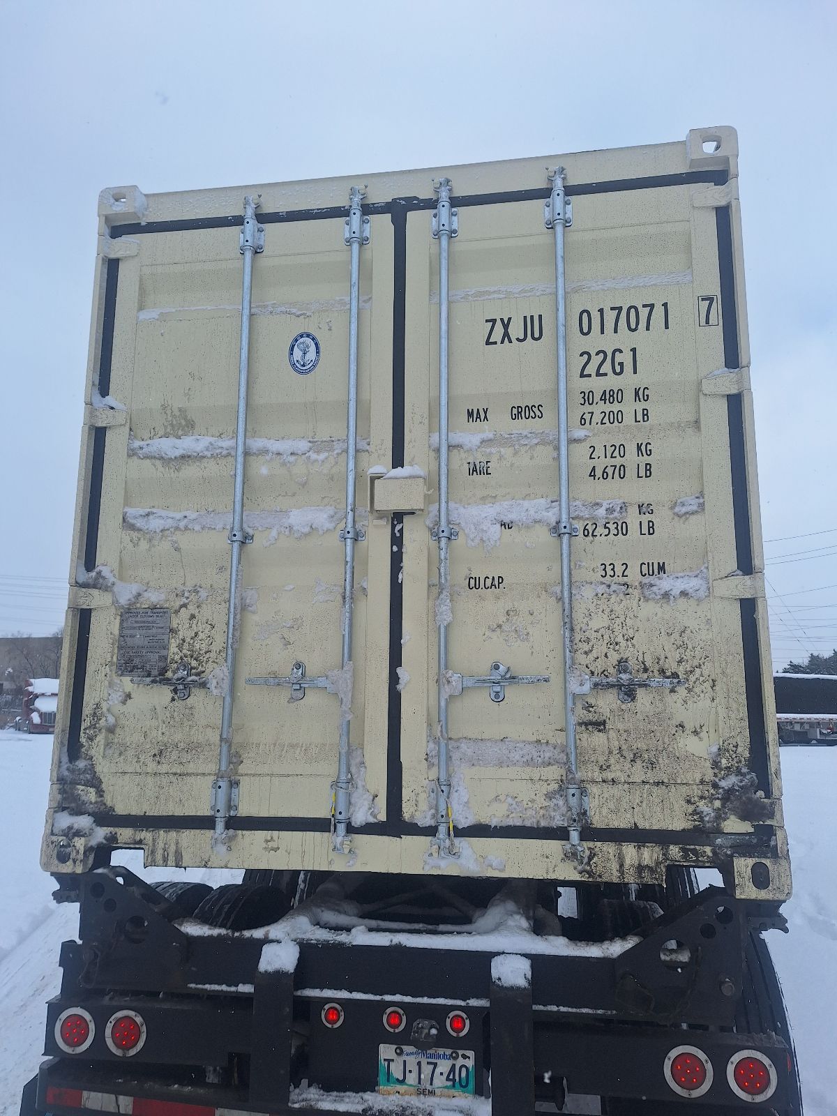 ZXJU0170717 - 20' New/One-Trip Shipping Container